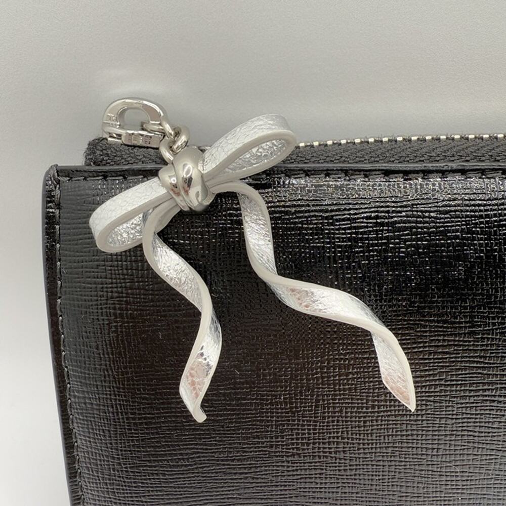 Kate Spade Whiskers Zip Around Continental Wallet KI714 Black with White Cat - Picture 6 of 12